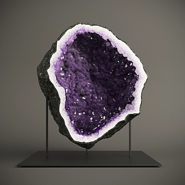 Sparkling Amethyst Geode 3D model image 1 