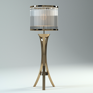 Elegant Illuminating Floor Lamp 3D model image 1 