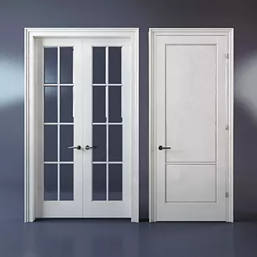 Neoclassic Doors: Elegant and Exclusive 3D model image 1 