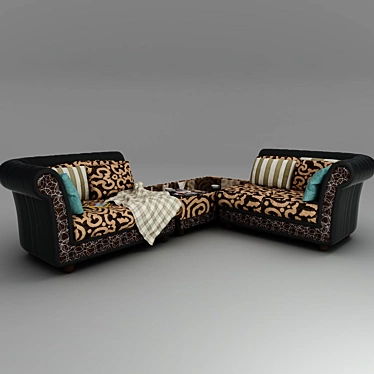 Stylish Florence Sofa: Perfect for Your Home 3D model image 1 