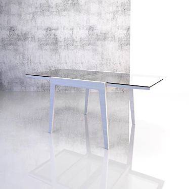 Table with glass surface