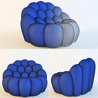 Modern Bubble Armchair by Rochebobois 3D model image 1 