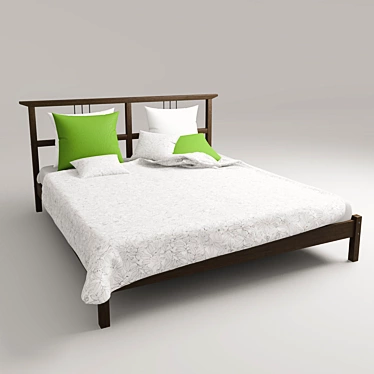 Elevate King-Size Bed 3D model image 1 