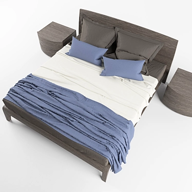 Cloe Bed: Sleek and Stylish Slumber 3D model image 1 