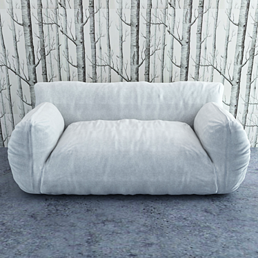 Nuvola 10: Stylish Designer Sofa 3D model image 1 