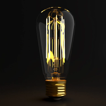 Vintage Edison Lamp 3D model image 1 