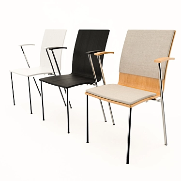 Versatile Stackable Chair - Picco Martela 3D model image 1 