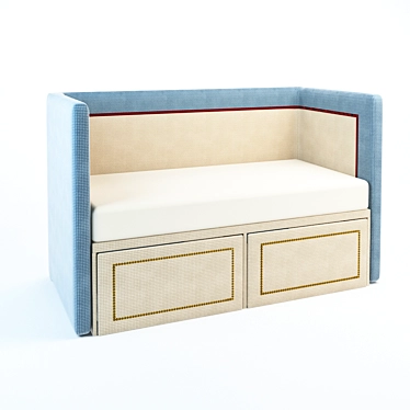 Kids' Sofa Bed with Storage 3D model image 1 