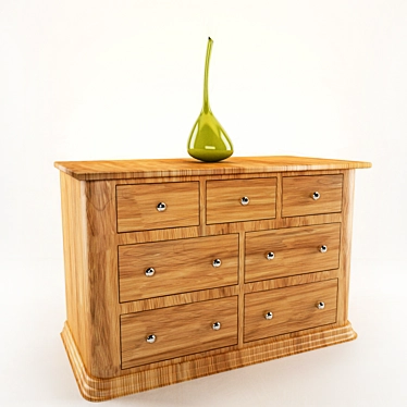 Versatile Drawer & Vase Duo 3D model image 1 