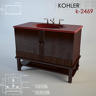 Title: KOHLER K-2469 Basin 3D model image 1 