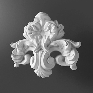 Classic Fretwork: 87X65 mm 3D model image 1 