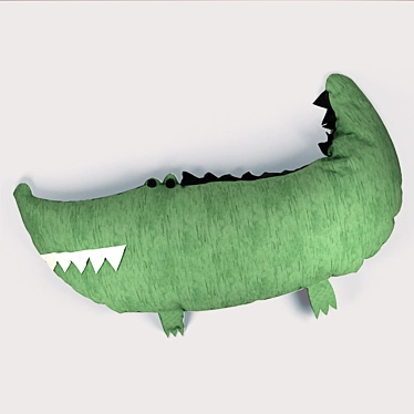 Comfort Cuddles: Croc Pillow 3D model image 1 