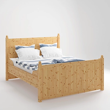 Gurdal Bed: Comfortable and Versatile 3D model image 1 