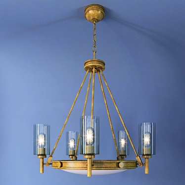 Elegant Hinkley Collier Pendant Light 3D model image 1 