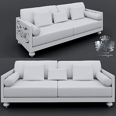 Delphin Sofa: Comfort and Elegance for Your Home 3D model image 1 