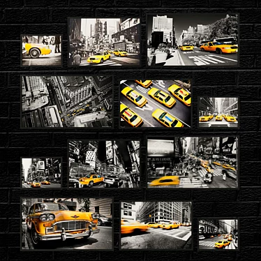 NY Taxi Collection: Stunning Photos 3D model image 1 