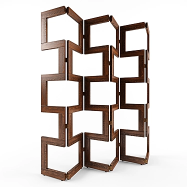 Elegant Room Divider 3D model image 1 