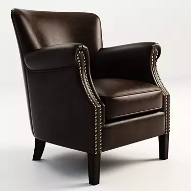 Elegant Roland Armchair from Gramercy Home 3D model image 1 