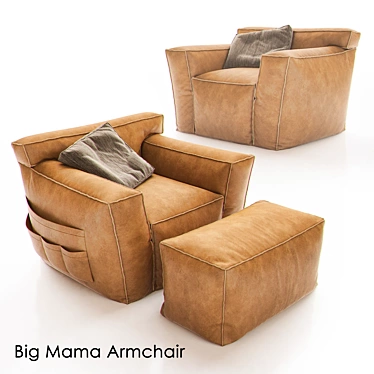 Comfort Reigns: Big Mama Armchair 3D model image 1 