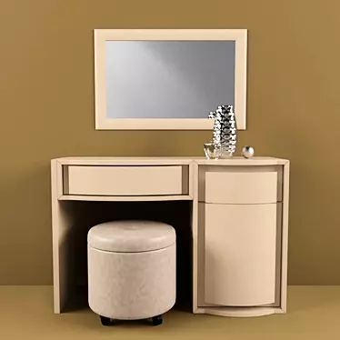 Italian-made Vela B Dressing Table 3D model image 1 