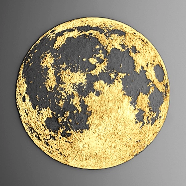 Luxury Moon Panel - Handcrafted Wall Decor 3D model image 1 