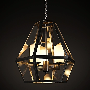 Elegant Bronze ARN Chandelier 3D model image 1 