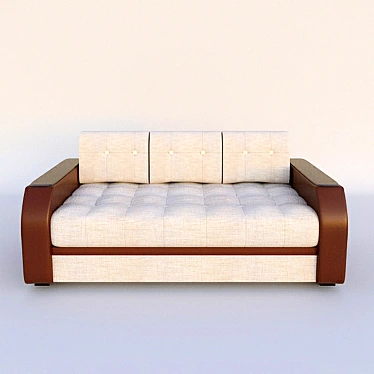 Modern Fabric Sofa 3D model image 1 