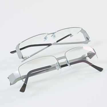 Sleek Eyewear: Highly Detailed Glasses 3D model image 1 