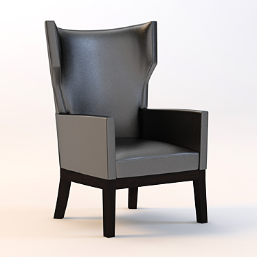 Stylish Barbuda Armchair: Perfect for any 3D Visualization! 3D model image 1 