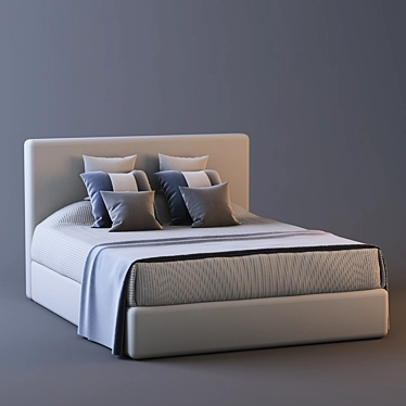 Kelly Hoppen-Inspired Bed Linen 3D model image 1 