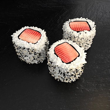 Fresh Tilapia Hosomaki Sushi 3D model image 1 