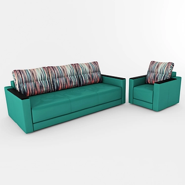 Orion Sofa & Chair Set 3D model image 1 