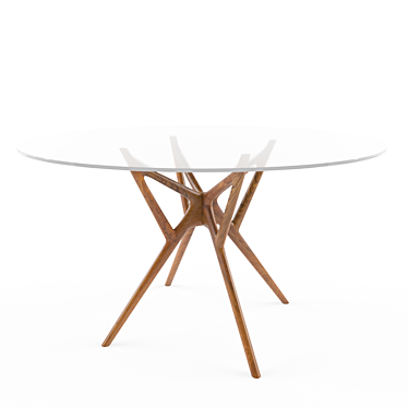 Elegant Porada Icaro Glass Table 3D model image 1 