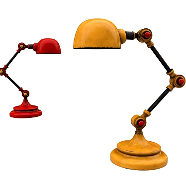 Elegant BP-1 Nickel Table Lamp 3D model image 1 