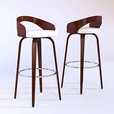 Cherry Delight Barstool: Elegant and Stylish 3D model image 1 