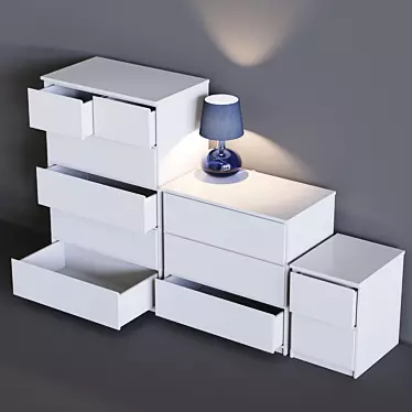 IKEA MALM: Stylish Storage Solutions 3D model image 1 