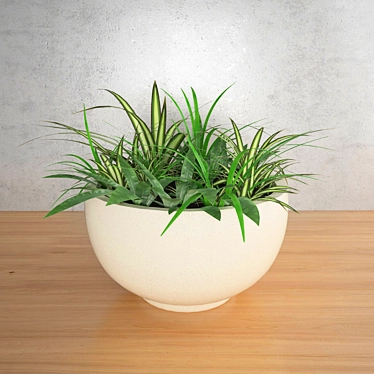 Elegant Blossom Pot 3D model image 1 