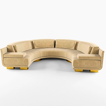 Luxury Fendi Casa Artu Sofa 3D model image 1 