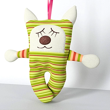 Cuddly Cat Tilde - Decorative Interior Toy 3D model image 1 