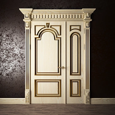 Elegant Entry Door 3D model image 1 