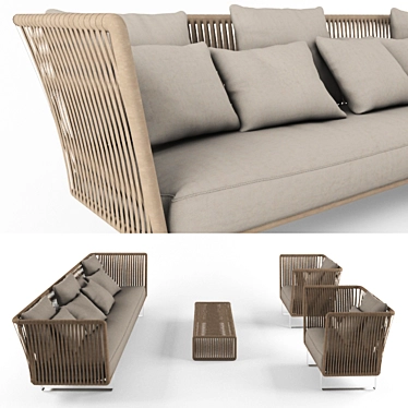 Bali Concoon: Stylish Outdoor Furniture 3D model image 1 