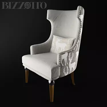 Cozy Comfort Armchair: Hug by BIZZOTTO 3D model image 1 