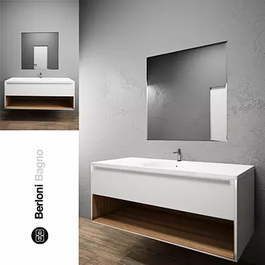 Berloni Manhattan 3 - Complete Bathroom Set 3D model image 1 