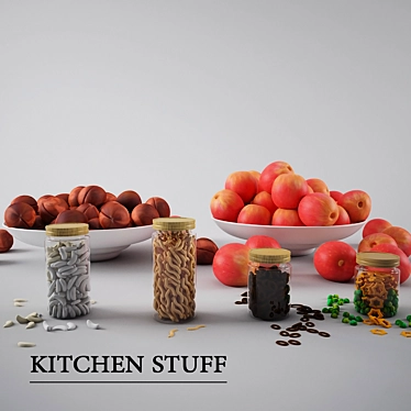 Essential Kitchen Tools 3D model image 1 