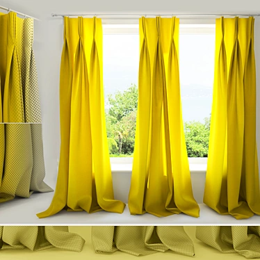 Curtains with puffs (tucks)