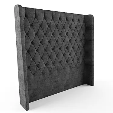 Elegant Linen Upholstered Headboard 3D model image 1 