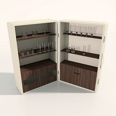 Poltrona Frau Isidoro Cabinet 3D model image 1 