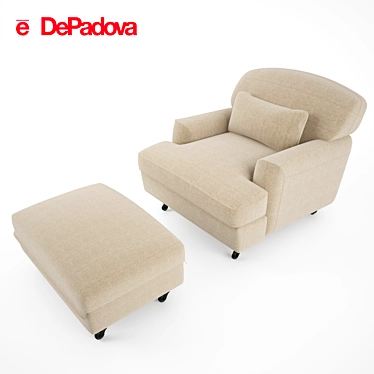 Raffles Armchair: Stylish Comfort 3D model image 1 