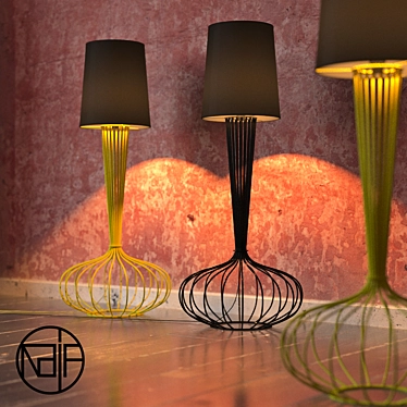 Varwin: Modern and Sleek Lamp 3D model image 1 