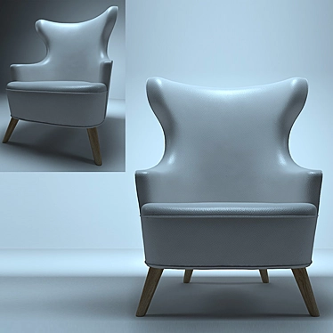 Sleek & Stylish Modern Armchair 3D model image 1 